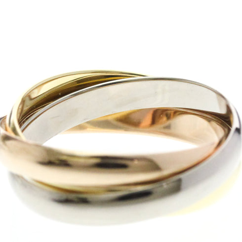 Vendome Louis Cartier Band Ring 18K Tricolor Gold