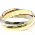 Vendome Louis Cartier Band Ring 18K Tricolor Gold