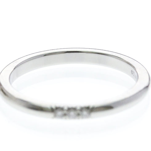 Band Ring Platinum with Diamond