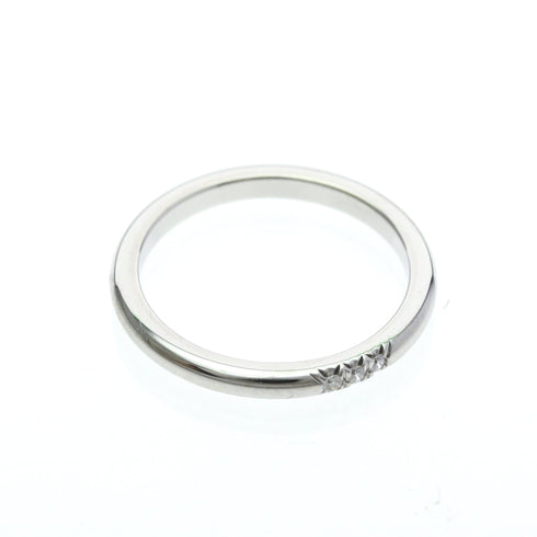Band Ring Platinum with Diamond