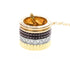 Pendant Necklace with Diamond 18K Tricolor Gold