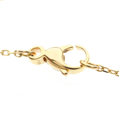 Pendant Necklace with Diamond 18K Tricolor Gold