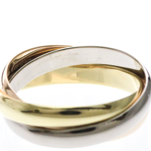 Vendome Louis Cartier Band Ring 18K Tricolor Gold