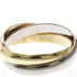 Vendome Louis Cartier Band Ring 18K Tricolor Gold