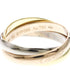 Vendome Louis Cartier Band Ring 18K Tricolor Gold