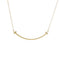 T Smile Pendant Necklace 18K Yellow Gold