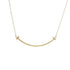 T Smile Pendant Necklace 18K Yellow Gold