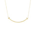 T Smile Pendant Necklace 18K Yellow Gold