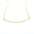 T Smile Pendant Necklace 18K Yellow Gold