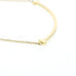 T Smile Pendant Necklace 18K Yellow Gold