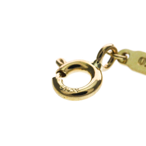 T Smile Pendant Necklace 18K Yellow Gold