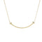 T Smile Pendant Necklace 18K Yellow Gold
