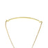 T Smile Pendant Necklace 18K Yellow Gold