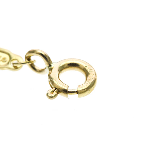 T Smile Pendant Necklace 18K Yellow Gold