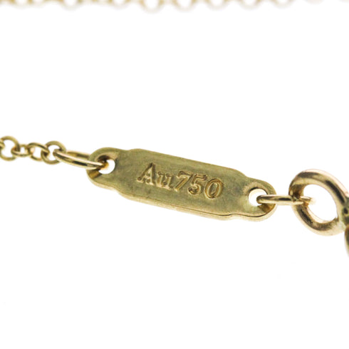 T Smile Pendant Necklace 18K Yellow Gold