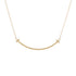 T Smile Pendant Necklace 18K Rose Gold