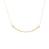 T Smile Pendant Necklace 18K Rose Gold