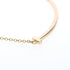 T Smile Pendant Necklace 18K Rose Gold