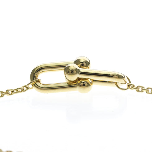 Double Link Pendant Necklace 18K Yellow Gold