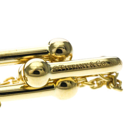Double Link Pendant Necklace 18K Yellow Gold