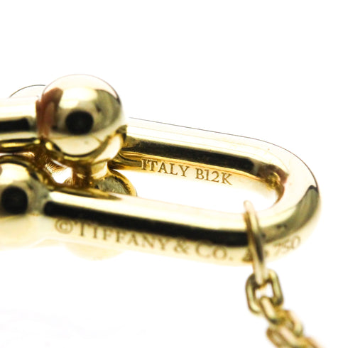Double Link Pendant Necklace 18K Yellow Gold