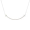 T Smile Pendant Necklace 18K White Gold