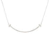 T Smile Pendant Necklace 18K White Gold