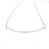 T Smile Pendant Necklace 18K White Gold