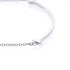 T Smile Pendant Necklace 18K White Gold