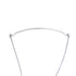 T Smile Pendant Necklace 18K White Gold