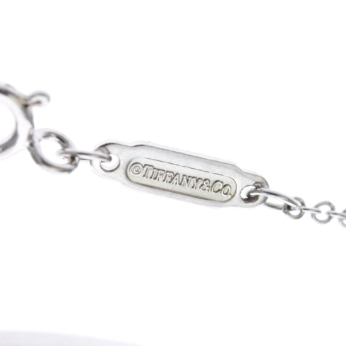 T Smile Pendant Necklace 18K White Gold