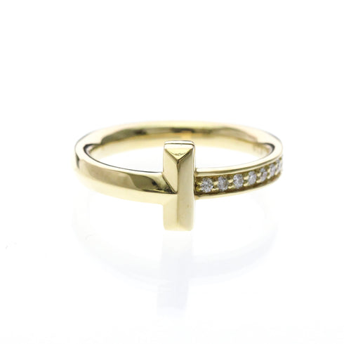 T One Ring 18K Yellow Gold with Diamond