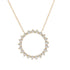 Pendant Necklace 18K Rose Gold Large with Diamond