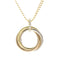 Trinity Pendant Necklace 18K Tricolor Gold