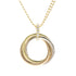 Trinity Pendant Necklace 18K Tricolor Gold
