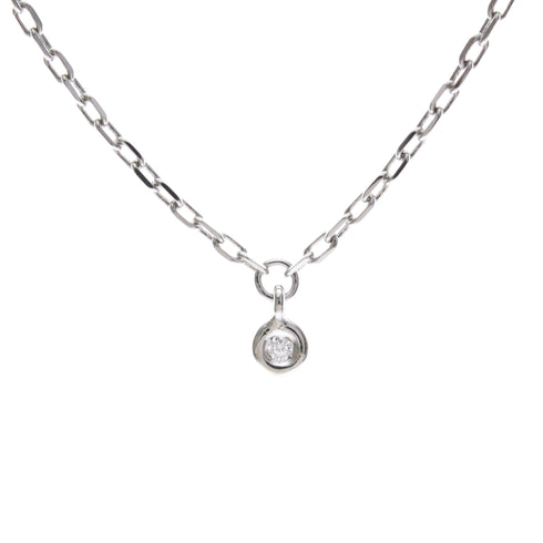Double G Bracelet 18K White Gold with Diamond