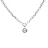 Double G Bracelet 18K White Gold with Diamond
