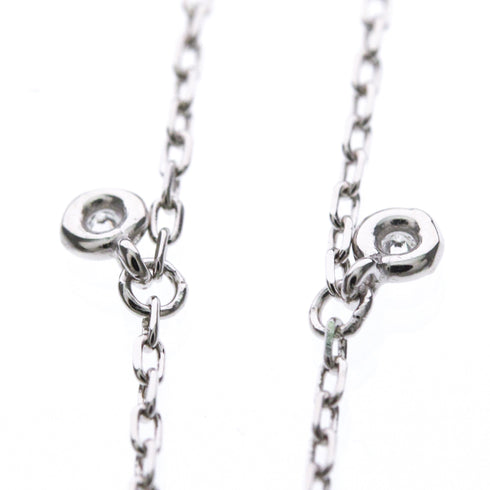 Double G Bracelet 18K White Gold with Diamond