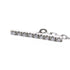 Double G Bracelet 18K White Gold with Diamond