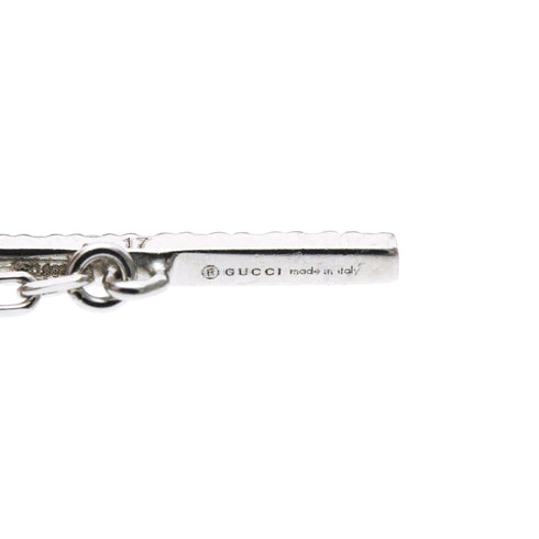 Double G Bracelet 18K White Gold with Diamond