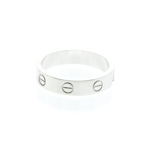 Love Ring 18K White Gold with Diamond Mini