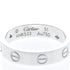 Love Ring 18K White Gold with Diamond Mini