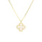 Sweet Alhambra Pendant Necklace 18K Yellow Gold and Mother of Pearl