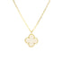 Sweet Alhambra Pendant Necklace 18K Yellow Gold and Mother of Pearl