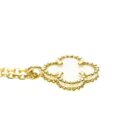 Sweet Alhambra Pendant Necklace 18K Yellow Gold and Mother of Pearl