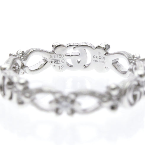 Diamond Band Ring 18K White Gold