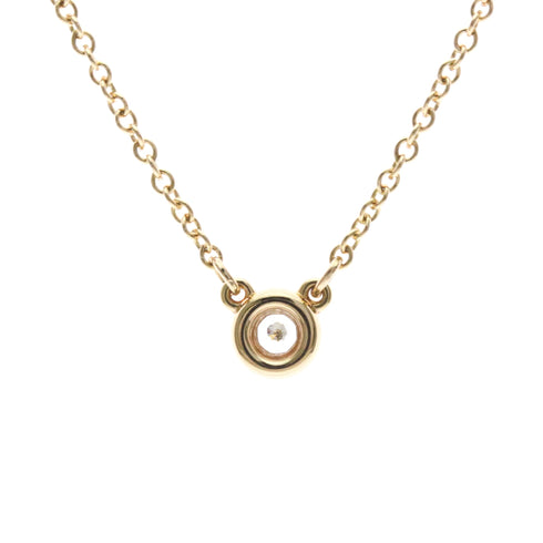 Elsa Peretti Diamonds By The Yard Pendant Necklace 18K Rose Gold and Diamond