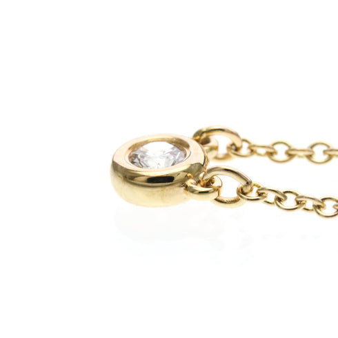 Elsa Peretti Diamonds By The Yard Pendant Necklace 18K Rose Gold and Diamond