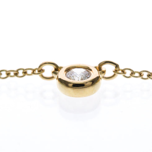 Elsa Peretti Diamonds By The Yard Pendant Necklace 18K Rose Gold and Diamond