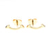 T Smile Pendant Necklace 18K Rose Gold Earrings 18K Rose Gold